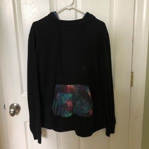 PACSUN Mens Galaxy Pocket Hoodie